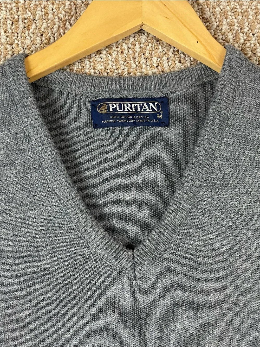 Vintage Sweater Vest Men’s M USA Eclectic Grandpa Grunge Preppy 80s 70s 22